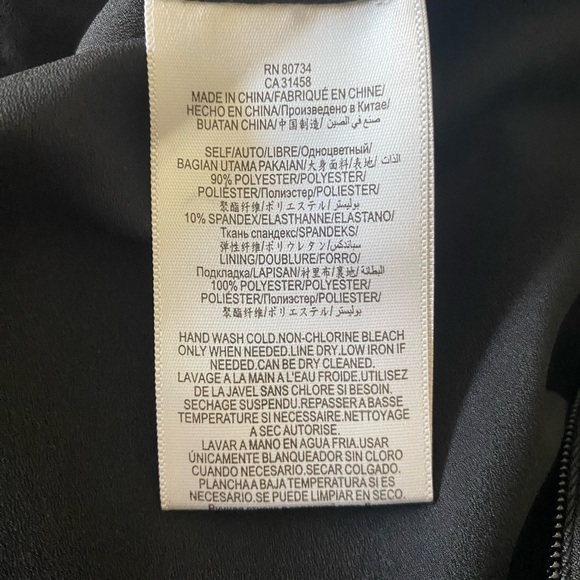 NWT BCBG MAXAZRIA Aryanna One Shoulder Little Black Dress Size 0 - Picture 9 of 9